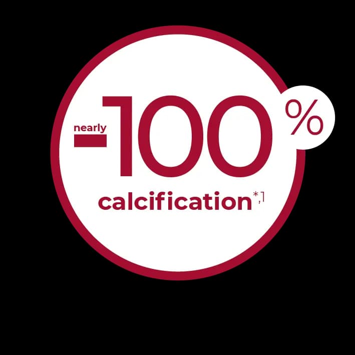 Nearly −100% calcification